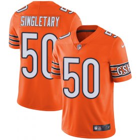 Wholesale Cheap Nike Bears #50 Mike Singletary Orange Men\'s Stitched NFL Limited Rush Jersey