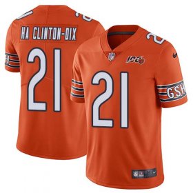 Wholesale Cheap Nike Bears #21 Ha Ha Clinton-Dix Orange Men\'s 100th Season Stitched NFL Limited Rush Jersey