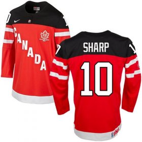 Wholesale Cheap Olympic CA. #10 Patrick Sharp Red 100th Anniversary Stitched NHL Jersey