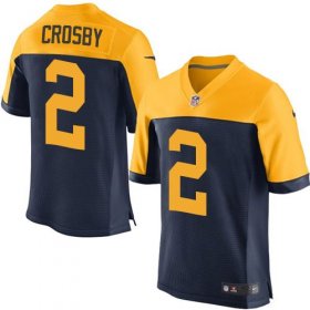 Wholesale Cheap Nike Packers #2 Mason Crosby Navy Blue Alternate Men\'s Stitched NFL New Elite Jersey