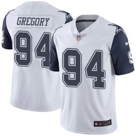 Wholesale Cheap Nike Cowboys #94 Randy Gregory White Men\'s Stitched NFL Limited Rush Jersey