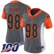 Wholesale Cheap Nike Bengals #98 D.J. Reader Silver Women's Stitched NFL Limited Inverted Legend 100th Season Jersey
