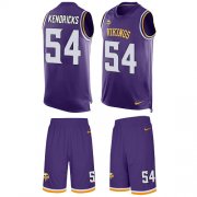 Wholesale Cheap Nike Vikings #54 Eric Kendricks Purple Team Color Men's Stitched NFL Limited Tank Top Suit Jersey