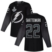 Cheap Adidas Lightning #22 Kevin Shattenkirk Black Alternate Authentic 2020 Stanley Cup Champions Stitched NHL Jersey