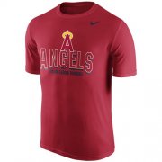 Wholesale Cheap Los Angeles Angels of Anaheim Nike Cooperstown Legend Team Issue Performance T-Shirt Red