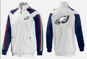 Wholesale Cheap NFL Philadelphia Eagles Team Logo Jacket White_2