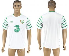 Wholesale Cheap Ireland Blank White Away Soccer Country Jersey