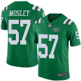 Wholesale Cheap Nike Jets #57 C.J. Mosley Green Men\'s Stitched NFL Limited Rush Jersey