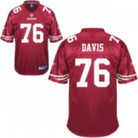Wholesale Cheap 49ers #76 Anthony Davis Red Stitched NFL Jersey
