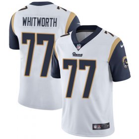 Wholesale Cheap Nike Rams #77 Andrew Whitworth White Men\'s Stitched NFL Vapor Untouchable Limited Jersey