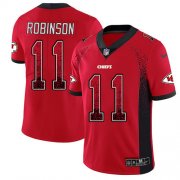 Wholesale Cheap Nike Chiefs #11 Demarcus Robinson Red Team Color Men's Stitched NFL Limited Rush Drift Fashion Jersey