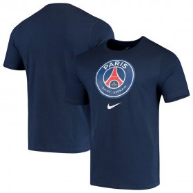 Wholesale Cheap Paris Saint-Germain Nike Evergreen Crest T-Shirt Navy