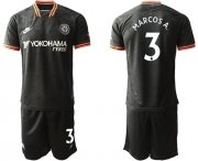 Wholesale Cheap Chelsea #3 Marcos A. Third Soccer Club Jersey