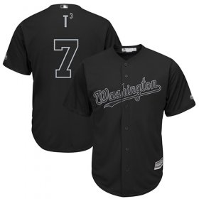 Wholesale Cheap Nationals #7 Trea Turner Black \"T3\" Players Weekend Cool Base Stitched MLB Jersey