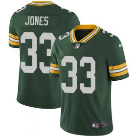 Wholesale Cheap Nike Packers #33 Aaron Jones Green Team Color Men\'s Stitched NFL Vapor Untouchable Limited Jersey