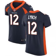 Wholesale Cheap Nike Broncos #12 Paxton Lynch Navy Blue Alternate Men's Stitched NFL Vapor Untouchable Elite Jersey