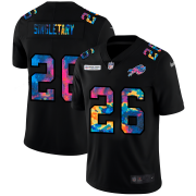 Cheap Buffalo Bills?#26 Devin Singletary Men's Nike Multi-Color Black 2020 NFL Crucial Catch Vapor Untouchable Limited Jersey
