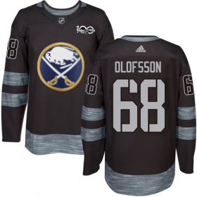 Wholesale Cheap Adidas Sabres #68 Victor Olofsson Black 1917-2017 100th Anniversary Stitched NHL Jersey