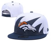 Wholesale Cheap Broncos Team Logo Navy White Adjustable Hat