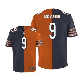 Wholesale Cheap Nike Bears #9 Jim McMahon Navy Blue/Orange Men\'s Stitched NFL Elite Split Jersey