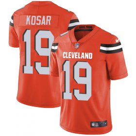 Wholesale Cheap Nike Browns #19 Bernie Kosar Orange Alternate Men\'s Stitched NFL Vapor Untouchable Limited Jersey