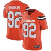 Wholesale Cheap Nike Browns #92 Chad Thomas Orange Alternate Men's Stitched NFL Vapor Untouchable Limited Jersey