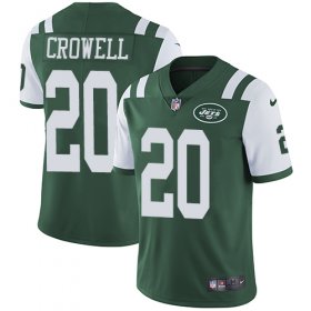 Wholesale Cheap Nike Jets #20 Isaiah Crowell Green Team Color Men\'s Stitched NFL Vapor Untouchable Limited Jersey