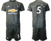 Wholesale Cheap Men 2020-2021 club Manchester United away 5 black Soccer Jerseys