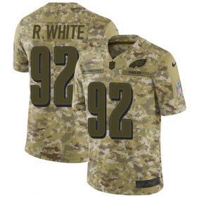 Wholesale Cheap Nike Eagles #92 Reggie White Camo Men\'s Stitched NFL Limited 2018 Salute To Service Jersey
