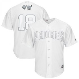 Wholesale Cheap San Diego Padres #18 Austin Hedges Majestic 2019 Players\' Weekend Cool Base Player Jersey White