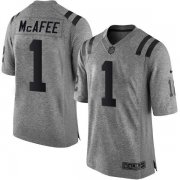 Wholesale Cheap Nike Colts #1 Pat McAfee Gray Men's Stitched NFL Limited Gridiron Gray Jersey