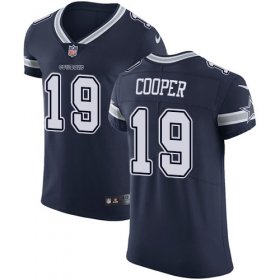 Wholesale Cheap Nike Cowboys #19 Amari Cooper Navy Blue Team Color Men\'s Stitched NFL Vapor Untouchable Elite Jersey