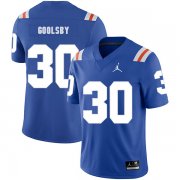 Wholesale Cheap Florida Gators 30 DeAndre Goolsby Blue Throwback College Football Jersey