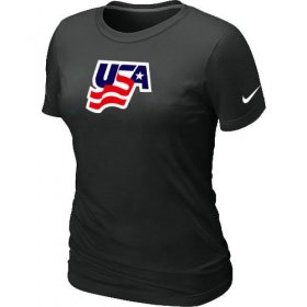 Wholesale Cheap Women\'s Nike USA Graphic Legend Performance Collection Locker Room T-Shirt Black