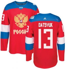 Wholesale Cheap Team Russia #13 Pavel Datsyuk Red 2016 World Cup Stitched NHL Jersey