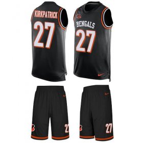 Wholesale Cheap Nike Bengals #27 Dre Kirkpatrick Black Team Color Men\'s Stitched NFL Limited Tank Top Suit Jersey
