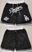 Wholesale Cheap Men's Los Angeles Dodgers Black Shorts (Run Small)