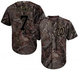 Wholesale Cheap Nationals #7 Trea Turner Camo Realtree Collection Cool Base Stitched Youth MLB Jersey