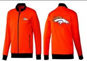 Wholesale Cheap NFL Denver Broncos Team Logo Jacket Orange