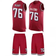Wholesale Cheap Nike Falcons #76 Kaleb McGary Red Team Color Men's Stitched NFL Limited Tank Top Suit Jersey