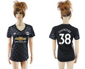 Wholesale Cheap Women\'s Manchester United #38 Tuanzebe Away Soccer Club Jersey