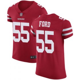 Wholesale Cheap Nike 49ers #55 Dee Ford Red Team Color Men\'s Stitched NFL Vapor Untouchable Elite Jersey