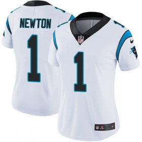 Wholesale Cheap Nike Panthers #1 Cam Newton White Women\'s Stitched NFL Vapor Untouchable Limited Jersey