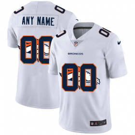 Wholesale Cheap Denver Broncos Custom White Men\'s Nike Team Logo Dual Overlap Limited NFL Jersey