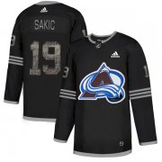 Wholesale Cheap Adidas Avalanche #19 Joe Sakic Black Authentic Classic Stitched NHL Jersey