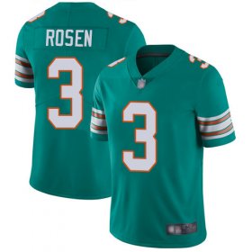 Wholesale Cheap Nike Dolphins #3 Josh Rosen Aqua Green Alternate Men\'s Stitched NFL Vapor Untouchable Limited Jersey