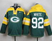 Wholesale Cheap Nike Packers #92 Reggie White Green Player Pullover NFL Hoodie