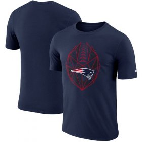 Wholesale Cheap Men\'s New England Patriots Nike Navy Fan Gear Icon Performance T-Shirt