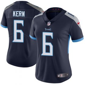 Wholesale Cheap Nike Titans #6 Brett Kern Navy Blue Team Color Women\'s Stitched NFL Vapor Untouchable Limited Jersey
