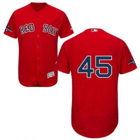 Wholesale Cheap Red Sox #45 Pedro Martinez Red Flexbase Authentic Collection 2018 World Series Stitched MLB Jersey